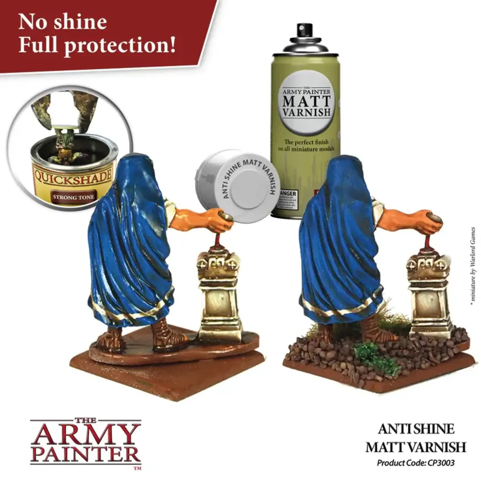 THE ARMY PAINTER MATT VARNISH ANTI SHINE SPRAY PRIMER 400mL