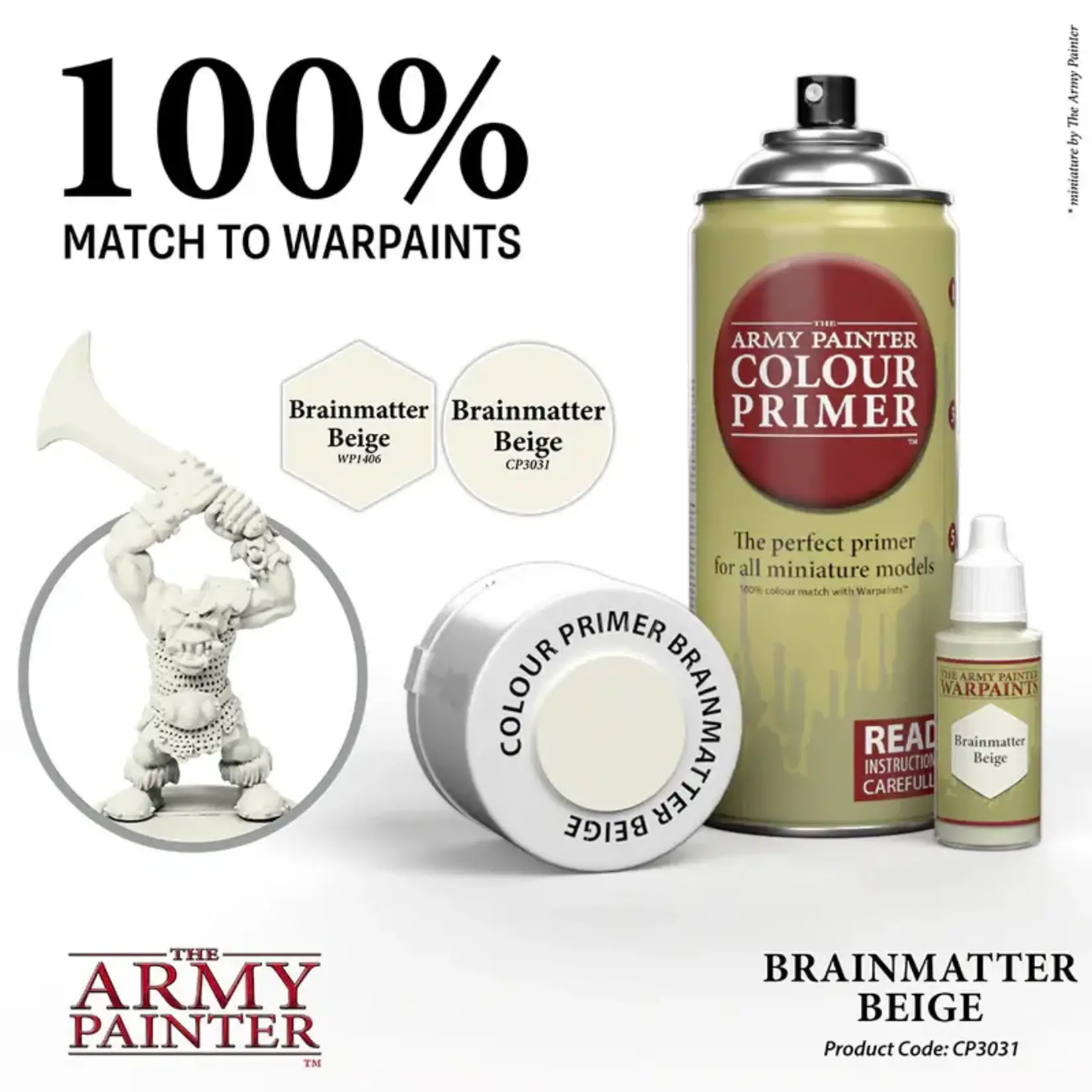 THE ARMY PAINTER BRAINMATTER BEIGE SPRAY PRIMER 400mL