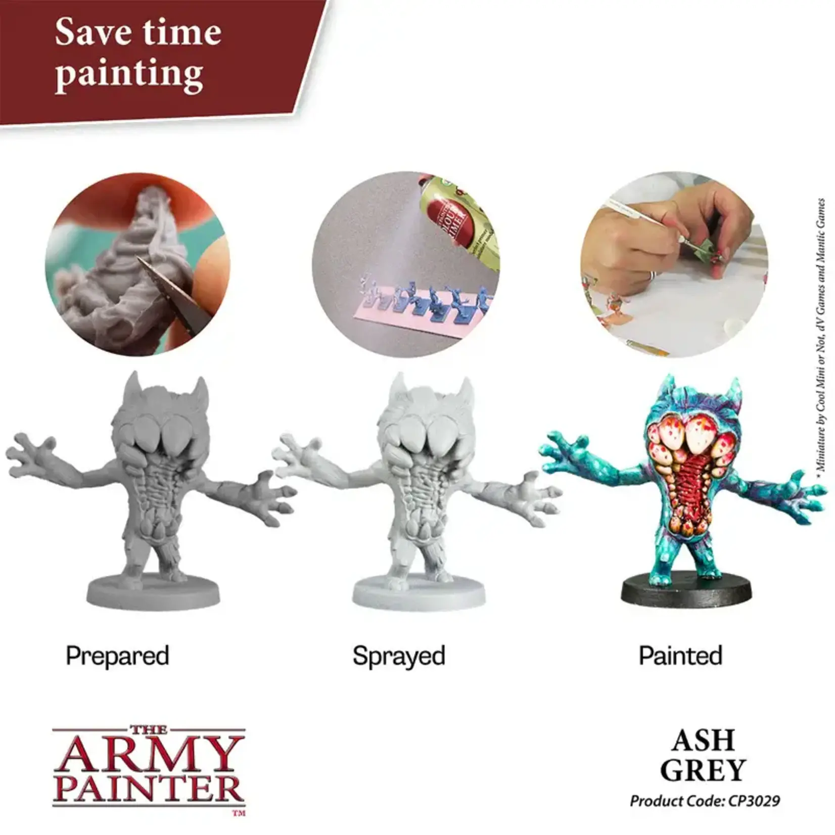 THE ARMY PAINTER ASH GREY SPRAY PRIMER 400mL