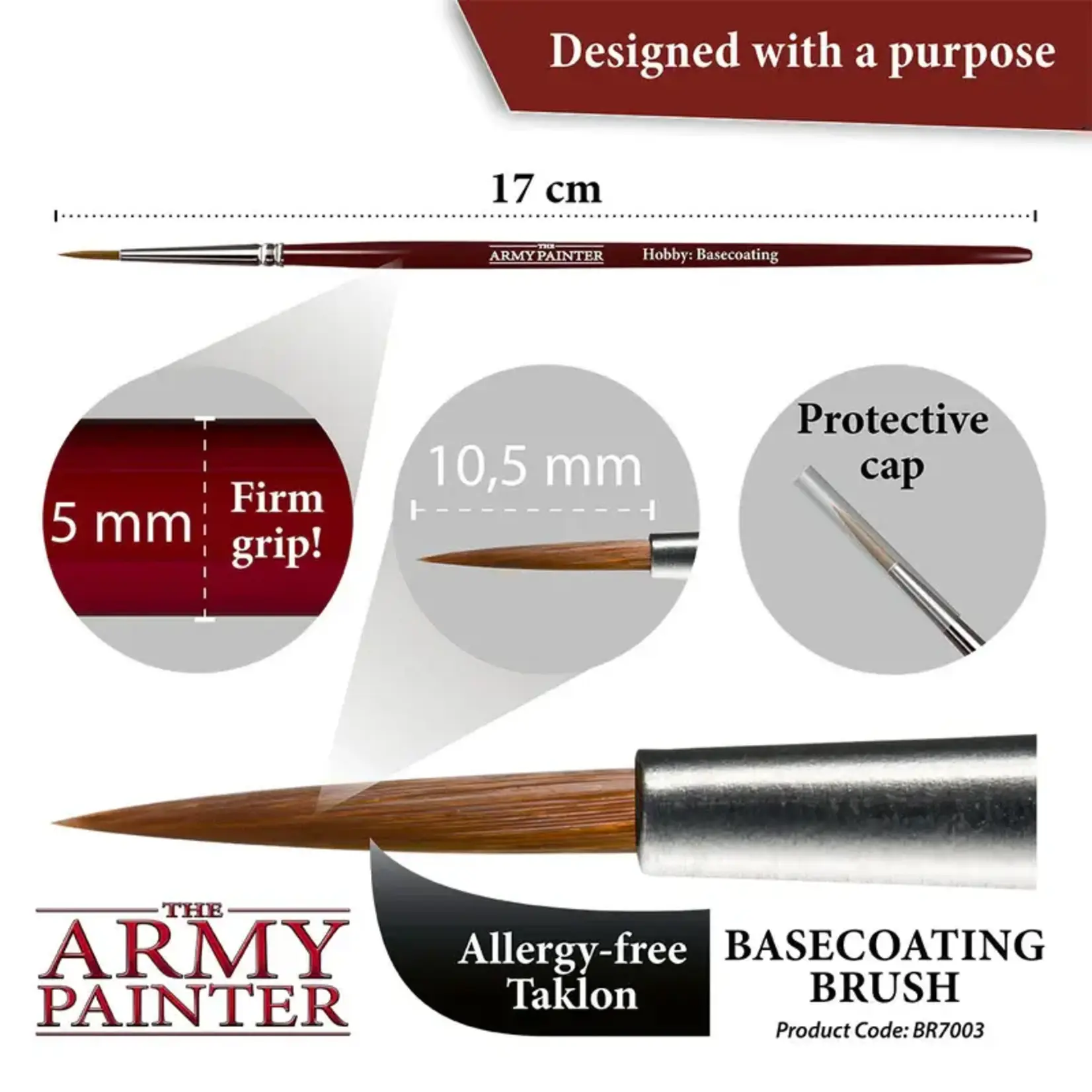 THE ARMY PAINTER BASECOATING PAINT BRUSH SINGLE