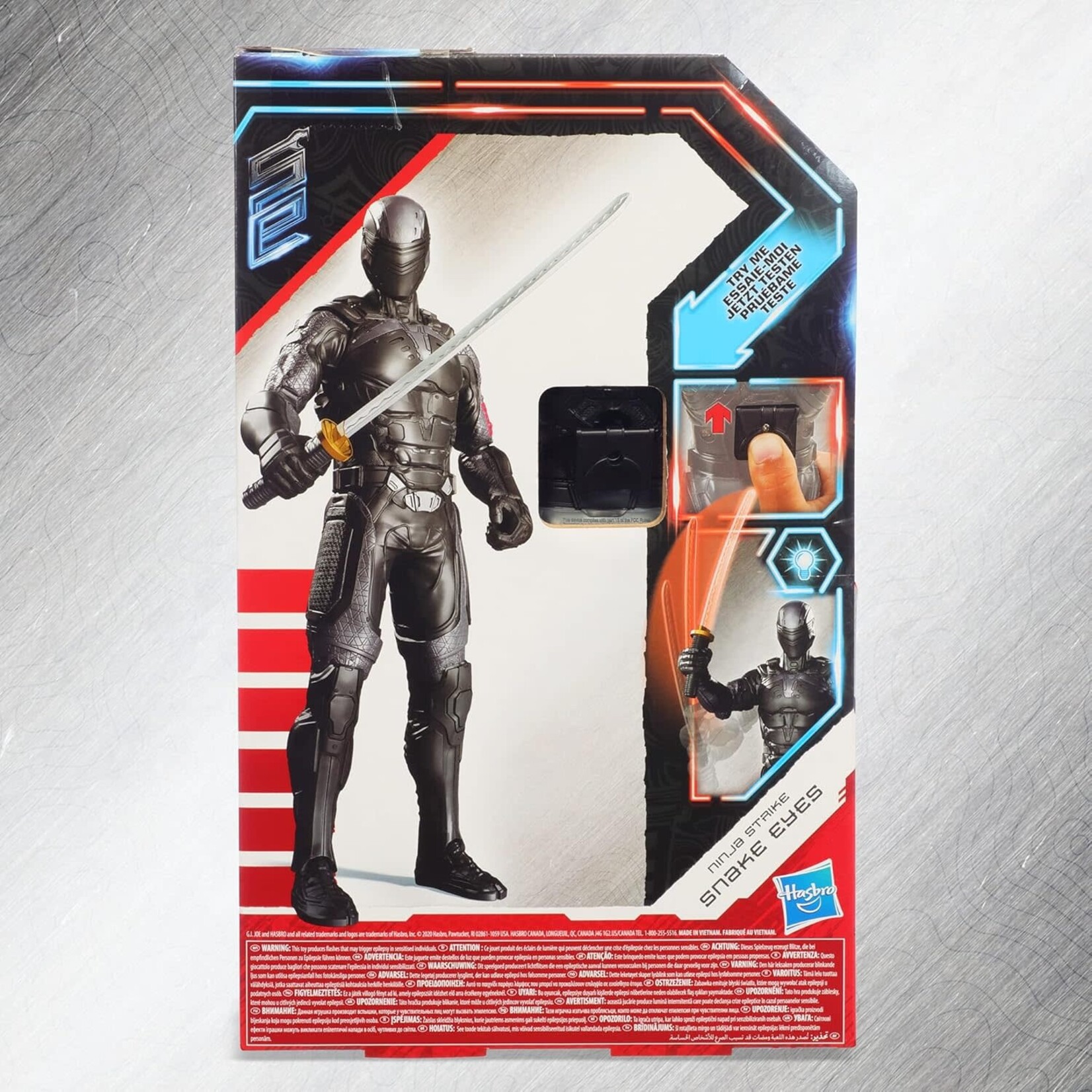 HASBRO NINJA STRIKE SNAKE EYES - 12 INCH