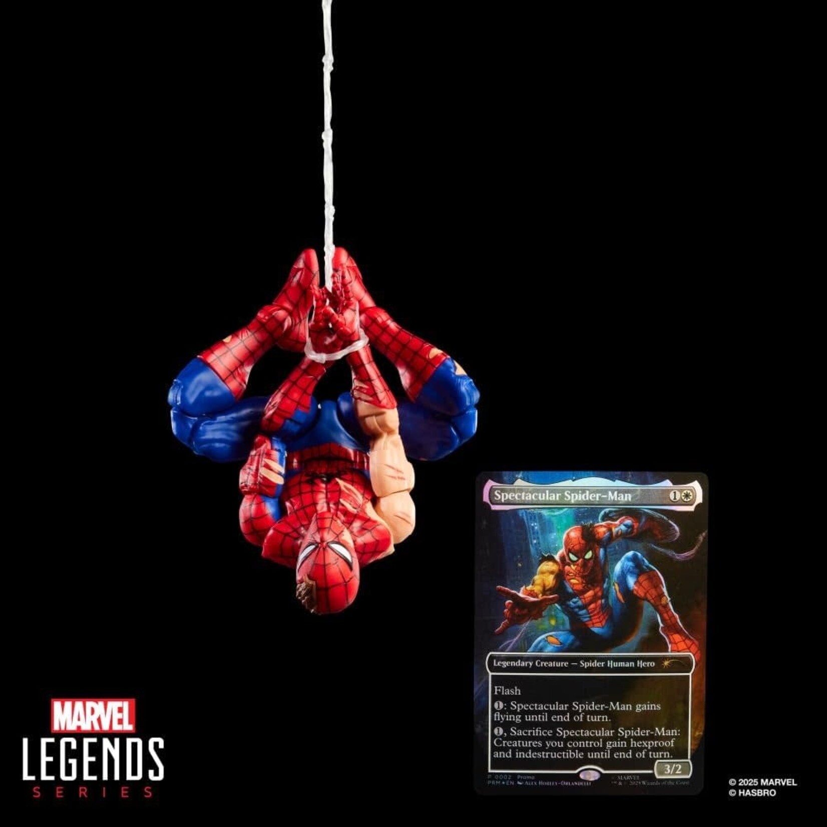 HASBRO SPIDER-MAN BATTLE DAMAGED W/ MTG CARD