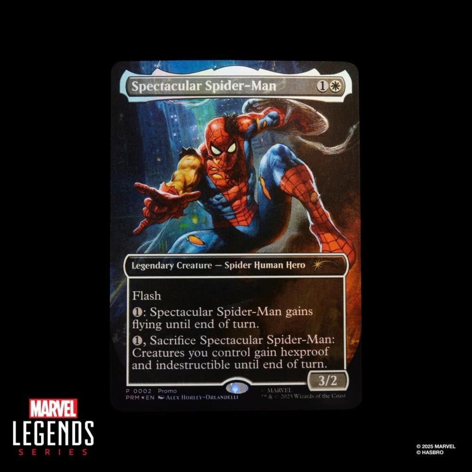 HASBRO SPIDER-MAN BATTLE DAMAGED W/ MTG CARD