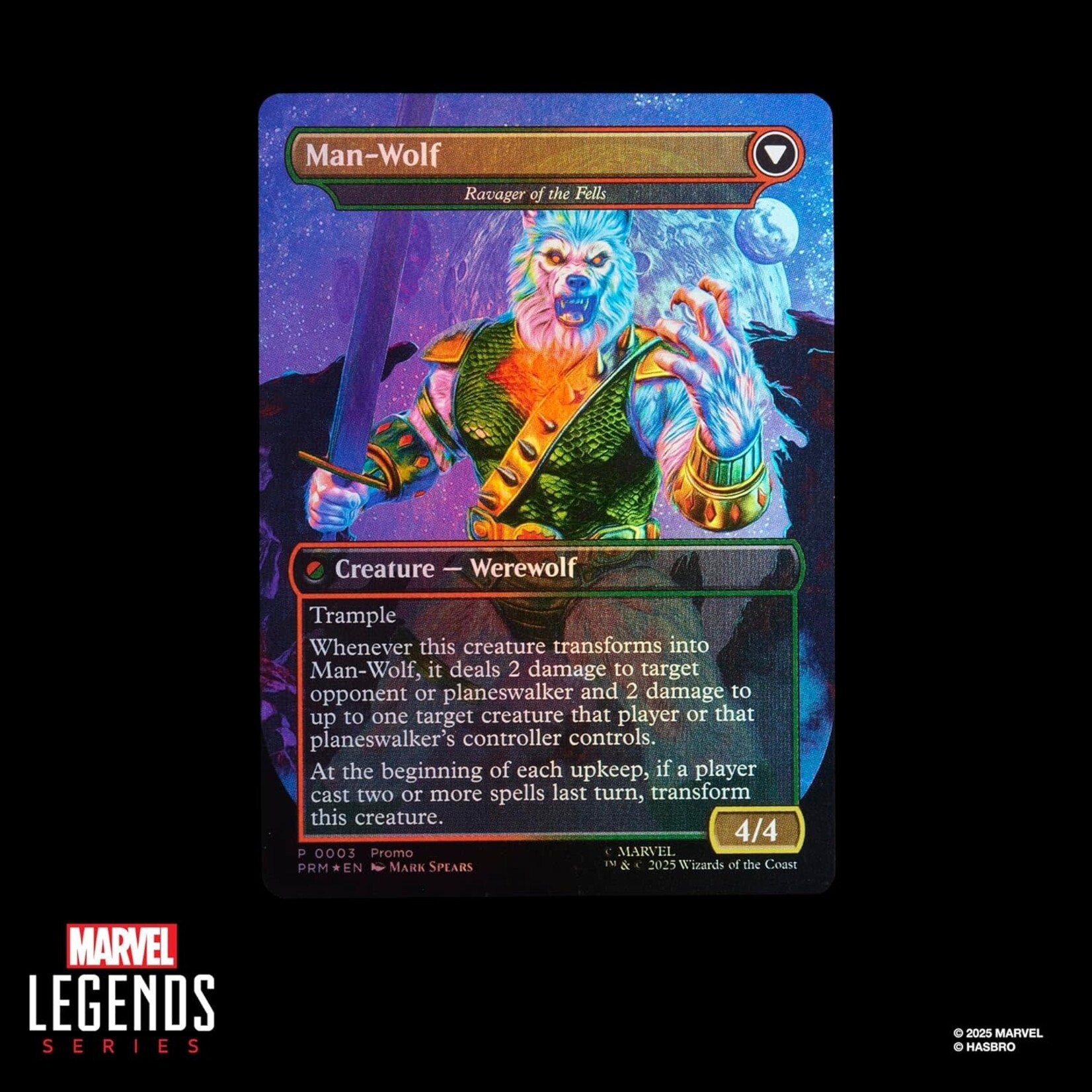 HASBRO MAN-WOLF W/ MTG CARD