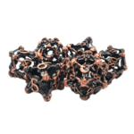 OLD SCHOOL DICE & ACCESSORIES HOLLOW SKULL DICE ANCIENT BRONZE 7PC SET