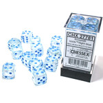 CHESSEX BOREALIS ICICLE/LT BLUE 16mm d6 12PC SET