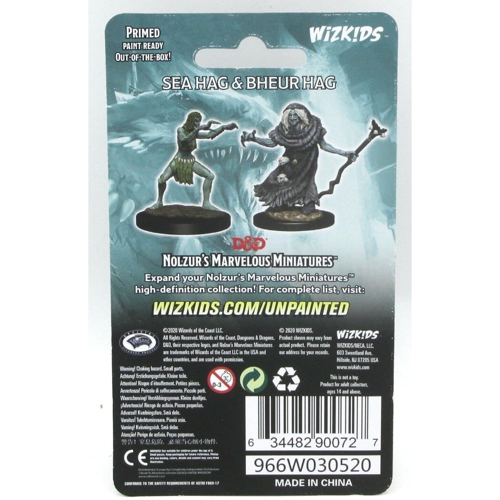 WIZKIDS/NECA SEA HAG AND BHEUR HAG UNPAINTED W12