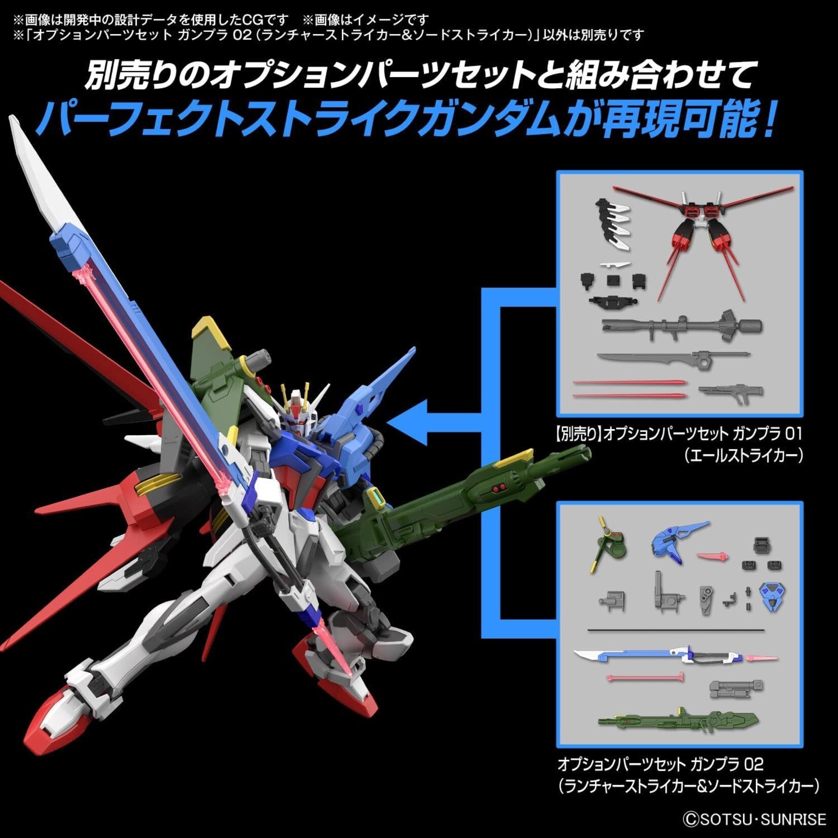 OPTION PARTS SET GUNPLA 02 (LAUNCHER & SWORD)