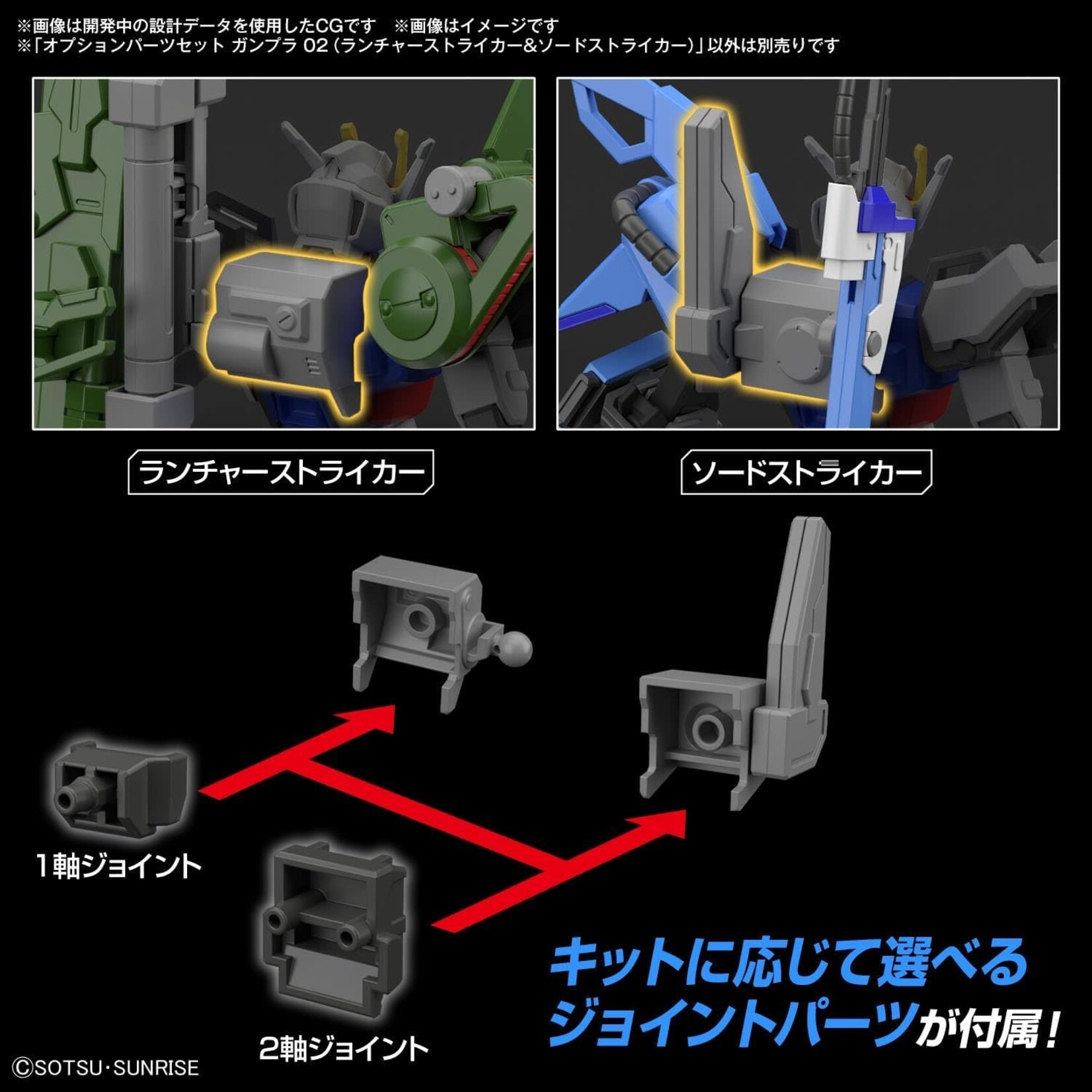OPTION PARTS SET GUNPLA 02 (LAUNCHER & SWORD)