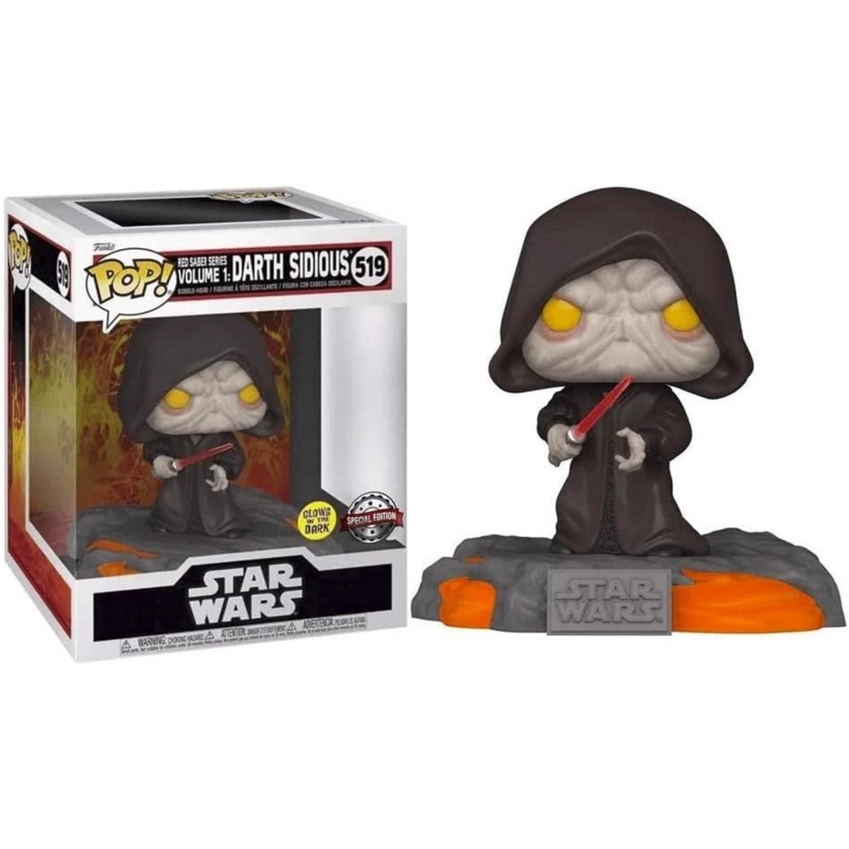 FUNKO DARTH SIDIOUS 519 RED SABER SERIES GAMESTOP GID