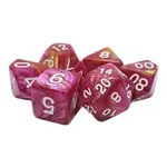 OLD SCHOOL DICE & ACCESSORIES VORPAL ROSE RED AND YELLOW 7PC SET