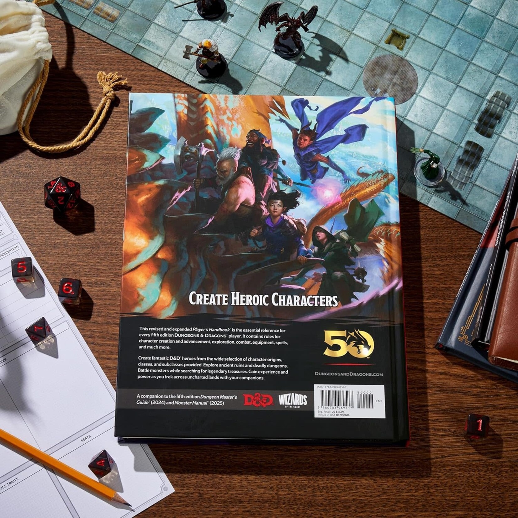 WIZARDS OF THE COAST D&D 5TH EDITION 5E PLAYER'S HANDBOOK (2024)
