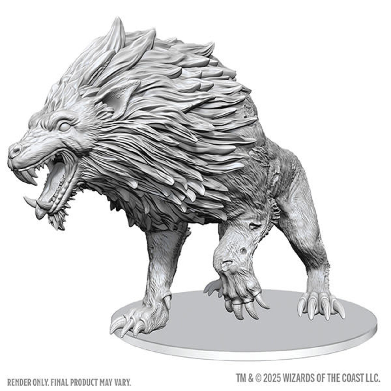 WIZKIDS/NECA DIRE WORG UNPAINTED MINI