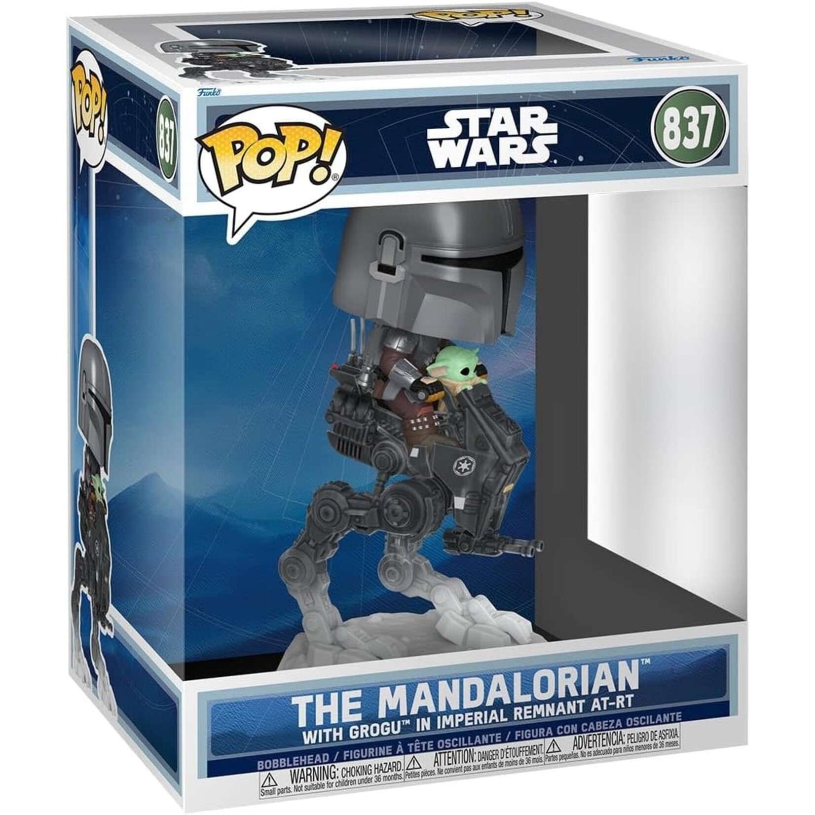 FUNKO THE MANDALORIAN W/ GROGU AT-RT 837 DLX