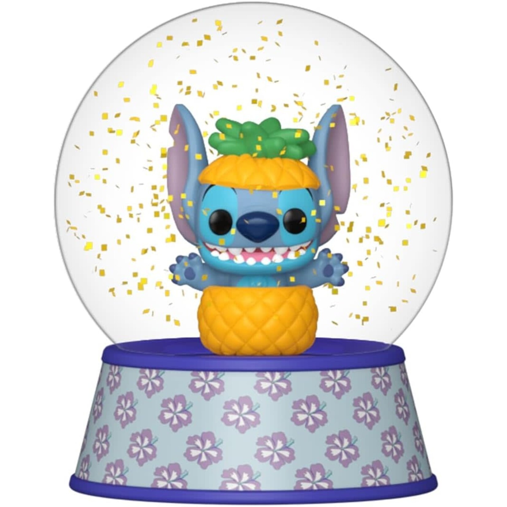 FUNKO STITCH IN PINEAPPLE MINI GLITTER GLOBE