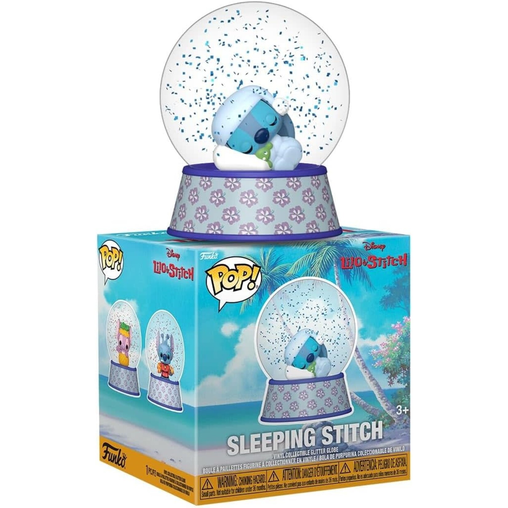 FUNKO SLEEPING STITCH MINI GLITTER GLOBE