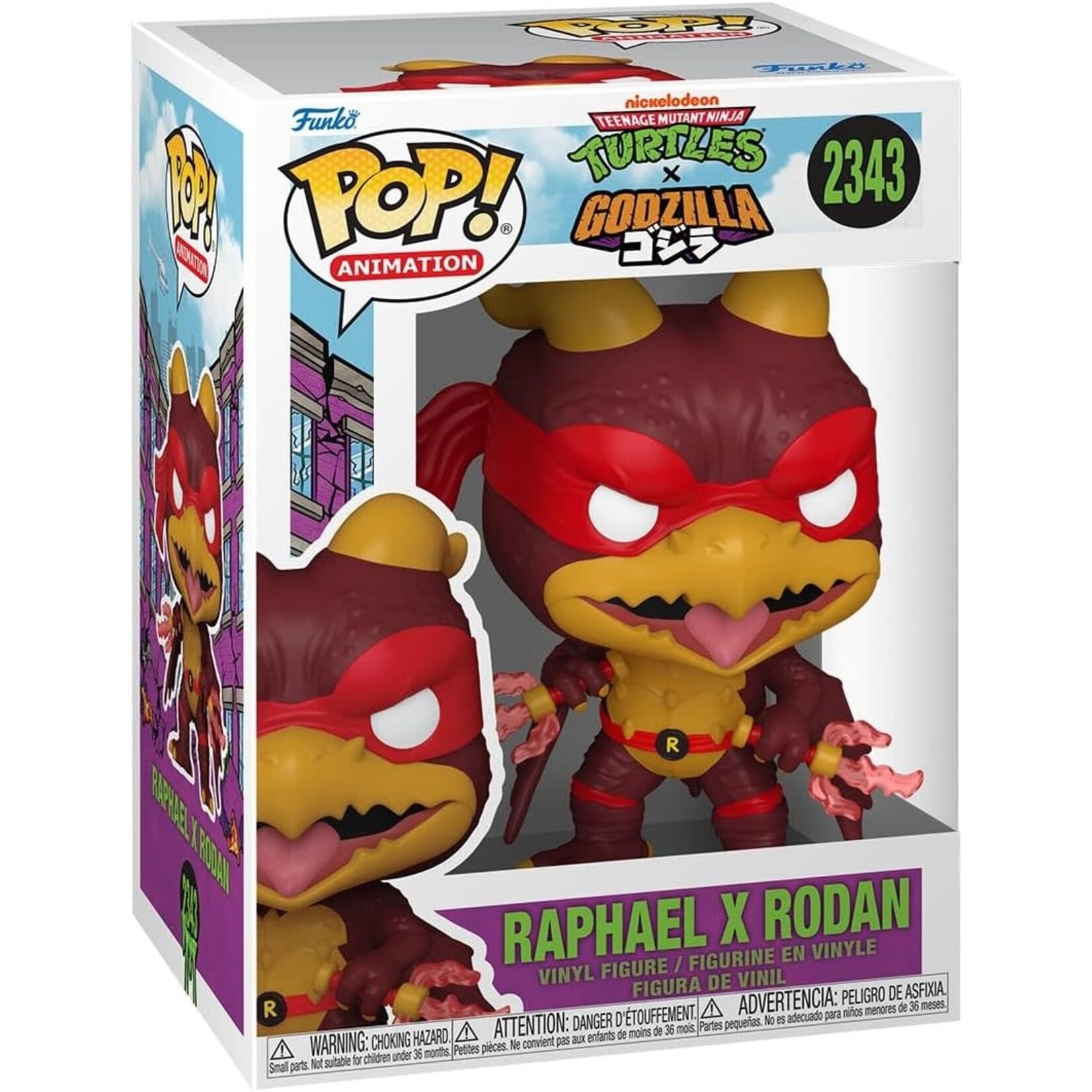 FUNKO RAPHAEL X RODAN TMNT X GODZILLA 2343