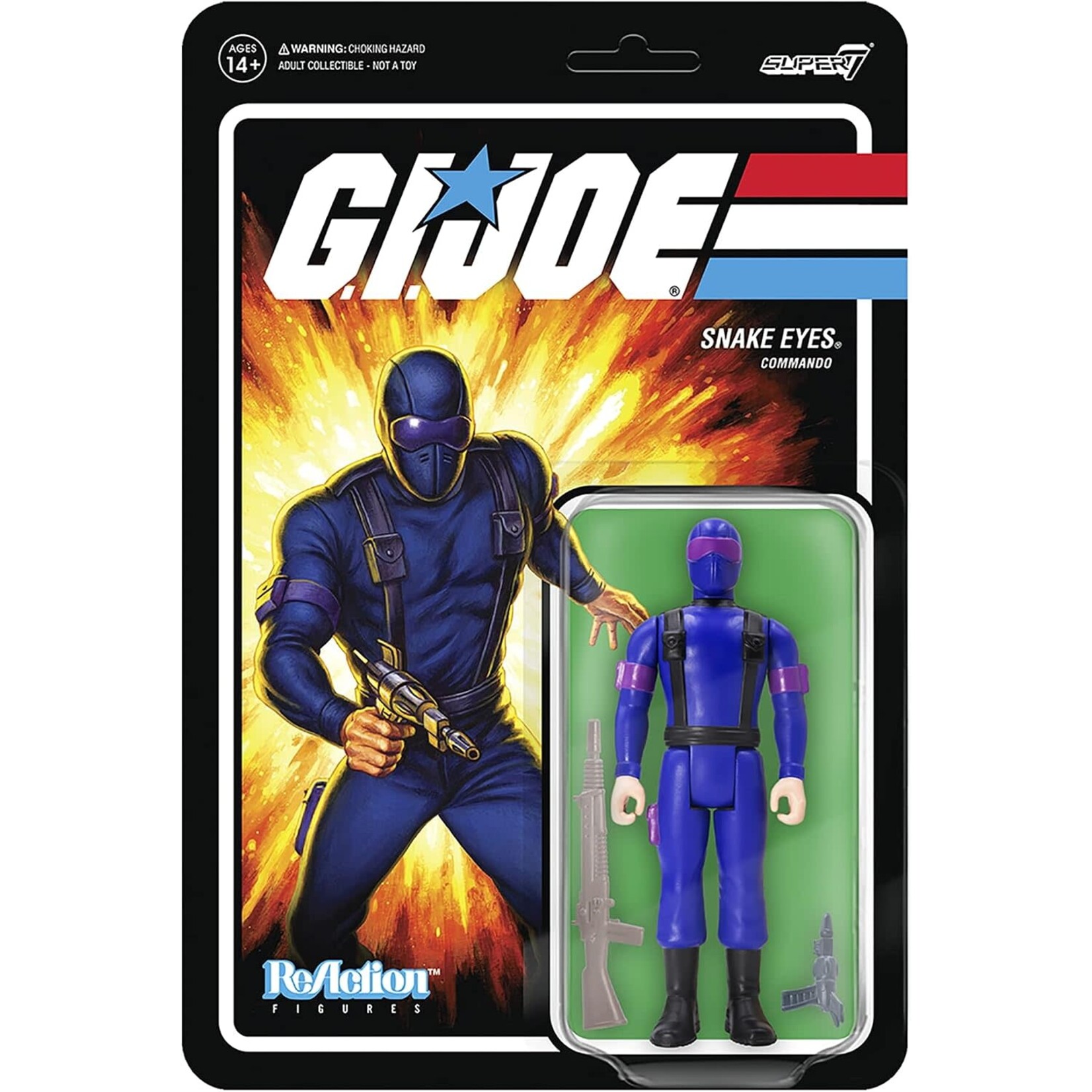 SNAKE EYES COMMANDO - REACTION SUPER 7