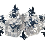 OLD SCHOOL DICE & ACCESSORIES INFUSED BLUE PEGASUS 7PC SET