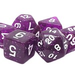 OLD SCHOOL DICE & ACCESSORIES SPARKLE TRANSLUCENT PURPLE 7PC SET