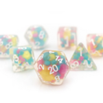 SIRIUS DICE LUCKY CHARM GLOWWORM - SIRIUS DICE 7 DIE SET