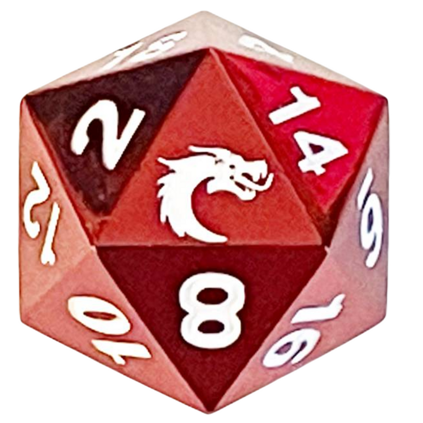 OLD SCHOOL DICE & ACCESSORIES HALFLING FORGED HF ELECTRIC RED d20