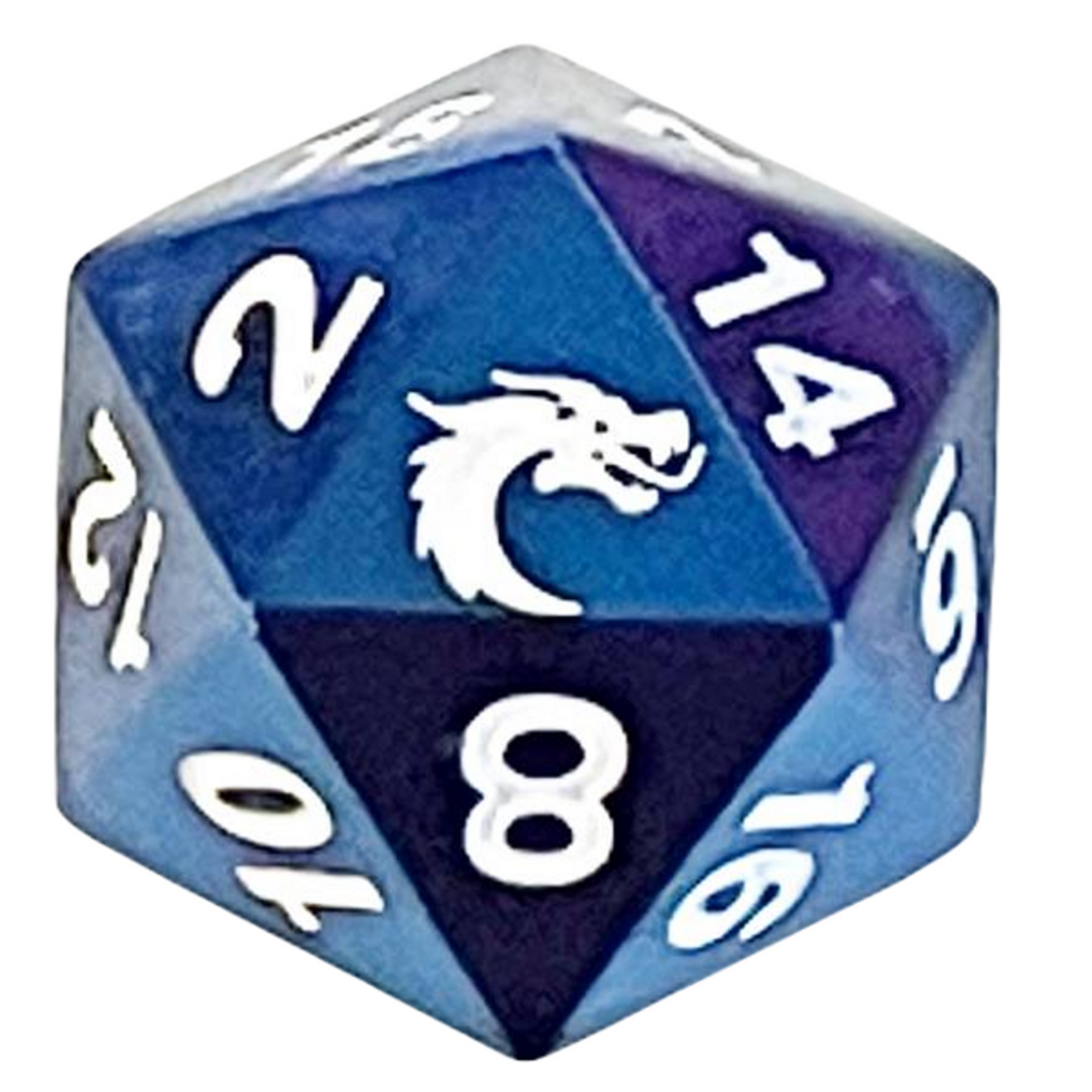 OLD SCHOOL DICE & ACCESSORIES HALFLING FORGED HF ELECTRIC BLUE d20