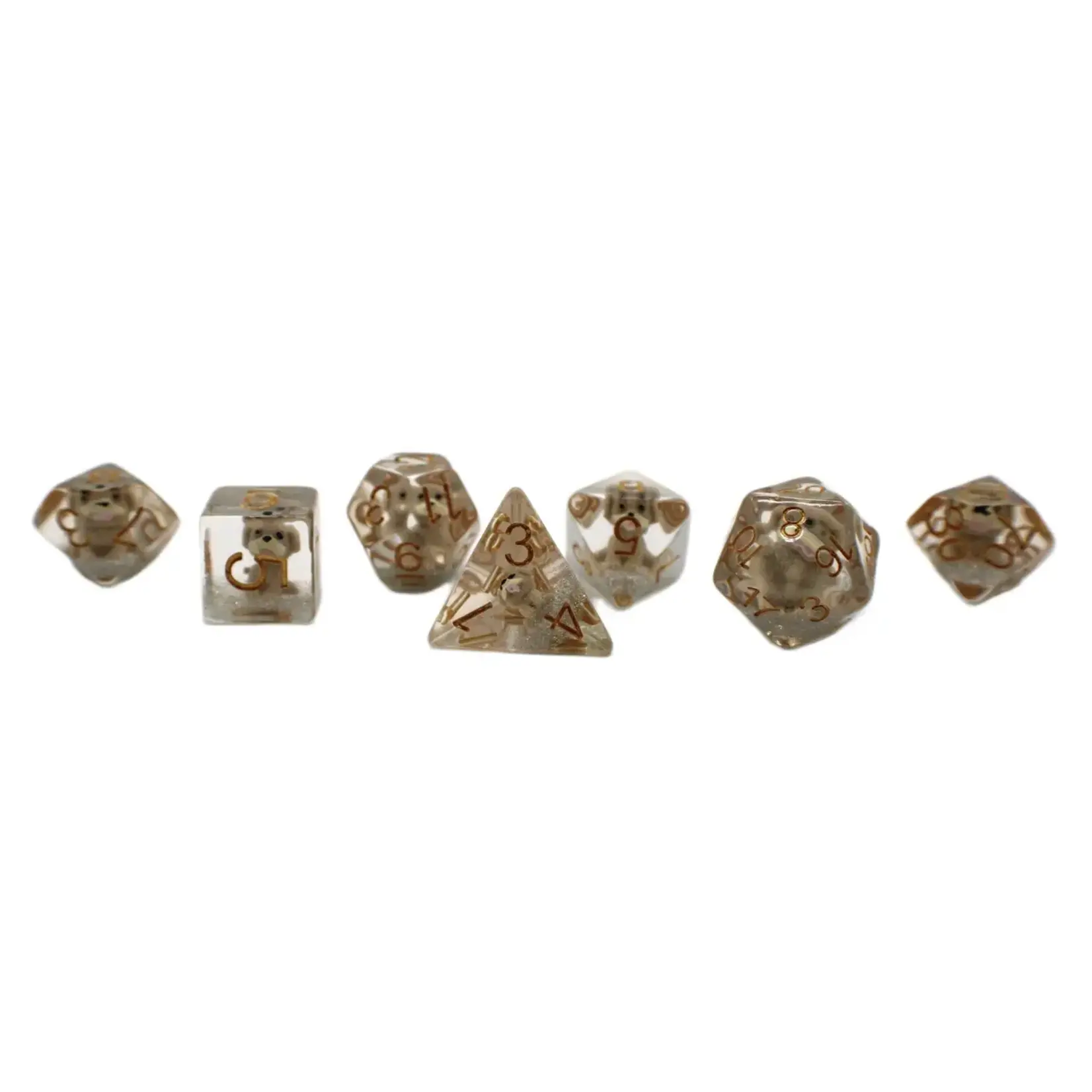 OLD SCHOOL DICE & ACCESSORIES ANIMAL KINGDOM PUPPY DOG 7PC SET