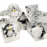 OLD SCHOOL DICE & ACCESSORIES ANIMAL KINGDOM PENGUIN 7PC SET