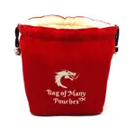 OLD SCHOOL DICE & ACCESSORIES BAG OF MANY POUCHES RED