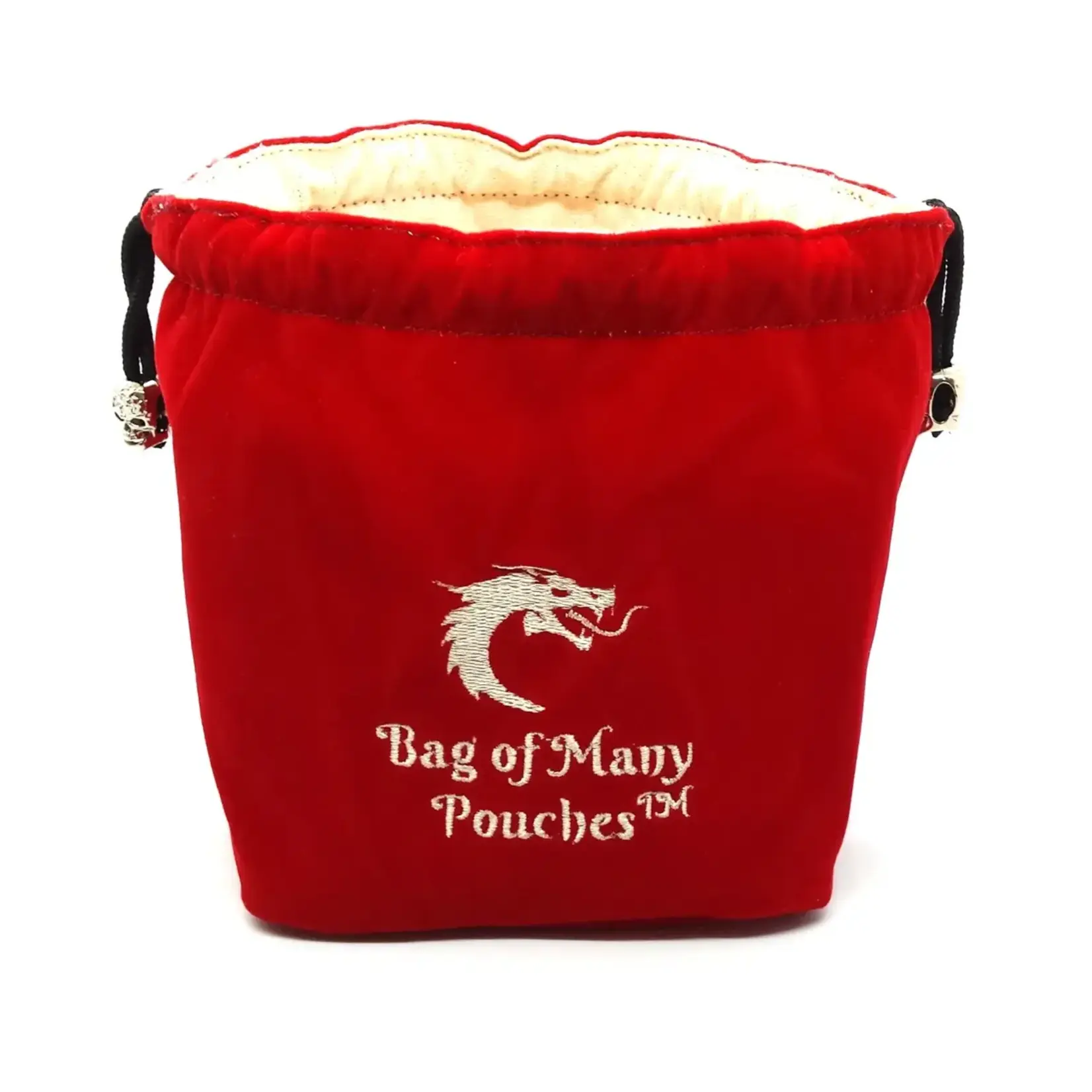 OLD SCHOOL DICE & ACCESSORIES BAG OF MANY POUCHES RED