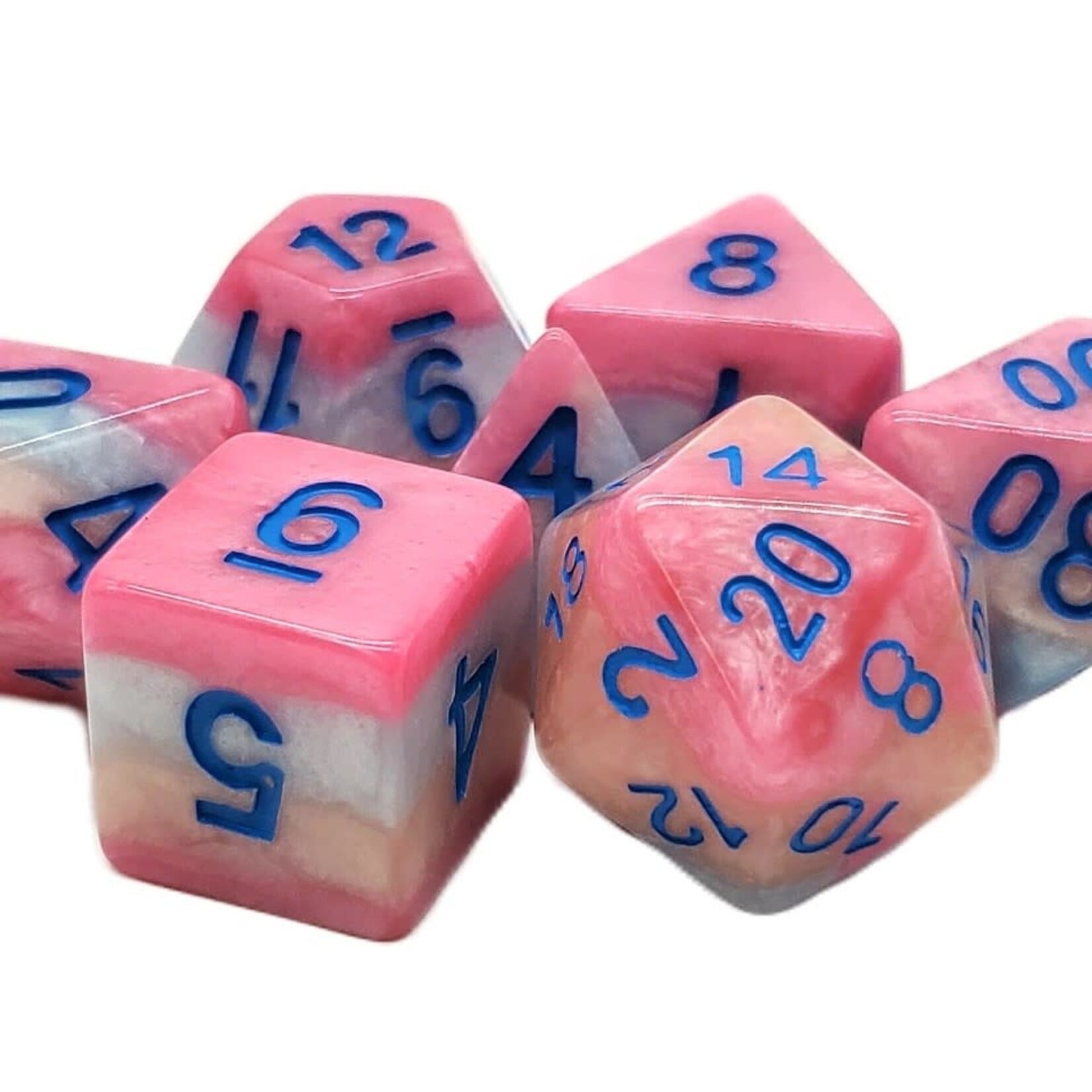 OLD SCHOOL DICE & ACCESSORIES GRADIENTS TART CANDY CANE 7PC SET
