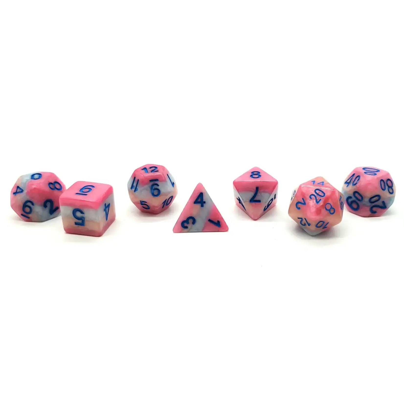 OLD SCHOOL DICE & ACCESSORIES GRADIENTS TART CANDY CANE 7PC SET