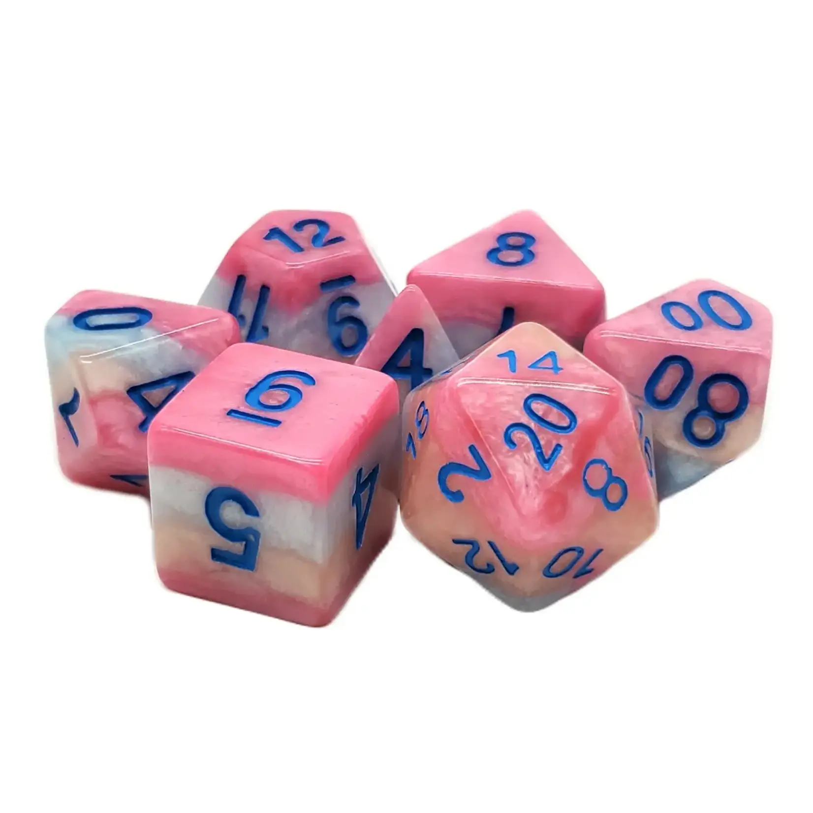 OLD SCHOOL DICE & ACCESSORIES GRADIENTS TART CANDY CANE 7PC SET