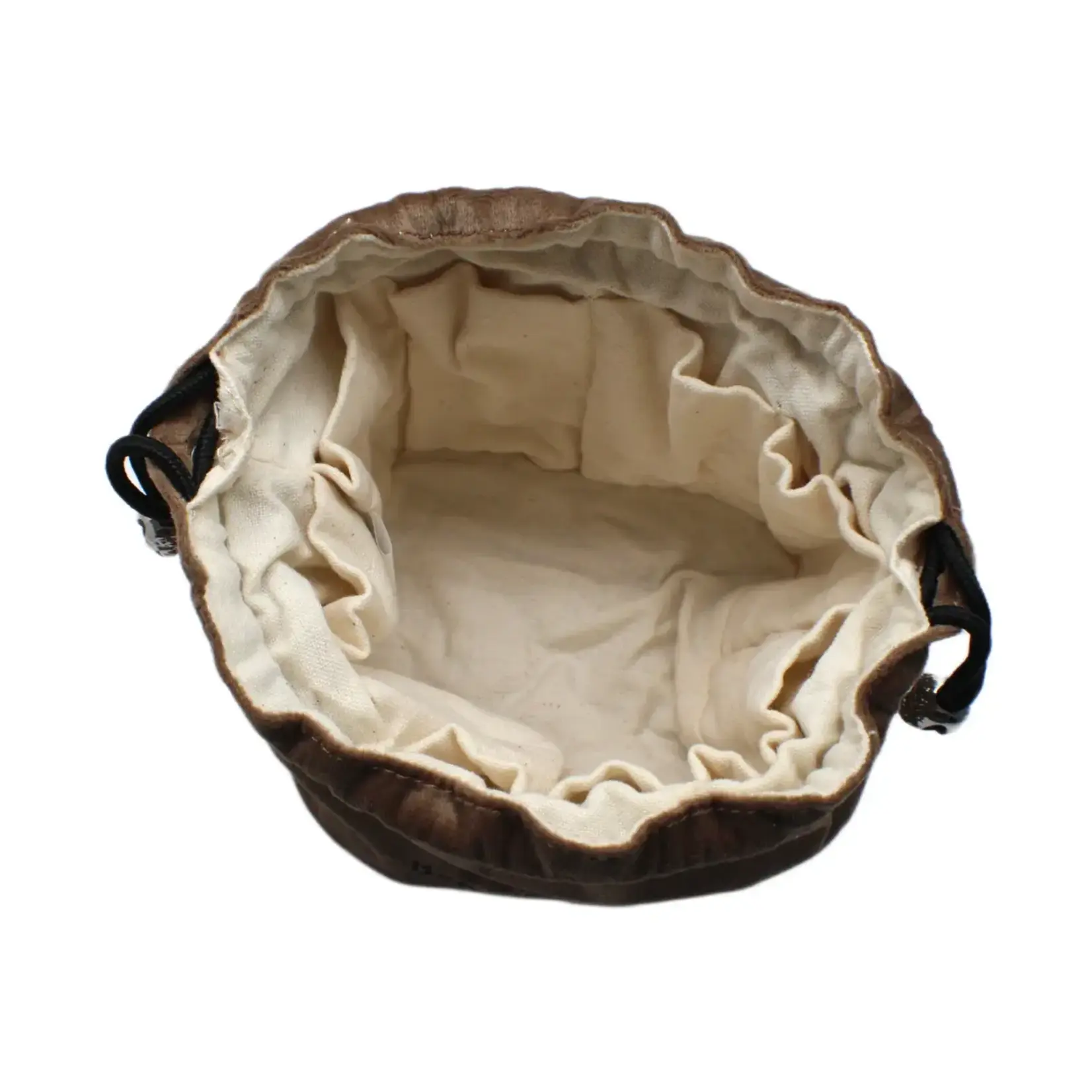 OLD SCHOOL DICE & ACCESSORIES BAG OF MANY POUCHES TAN W/ BLACK