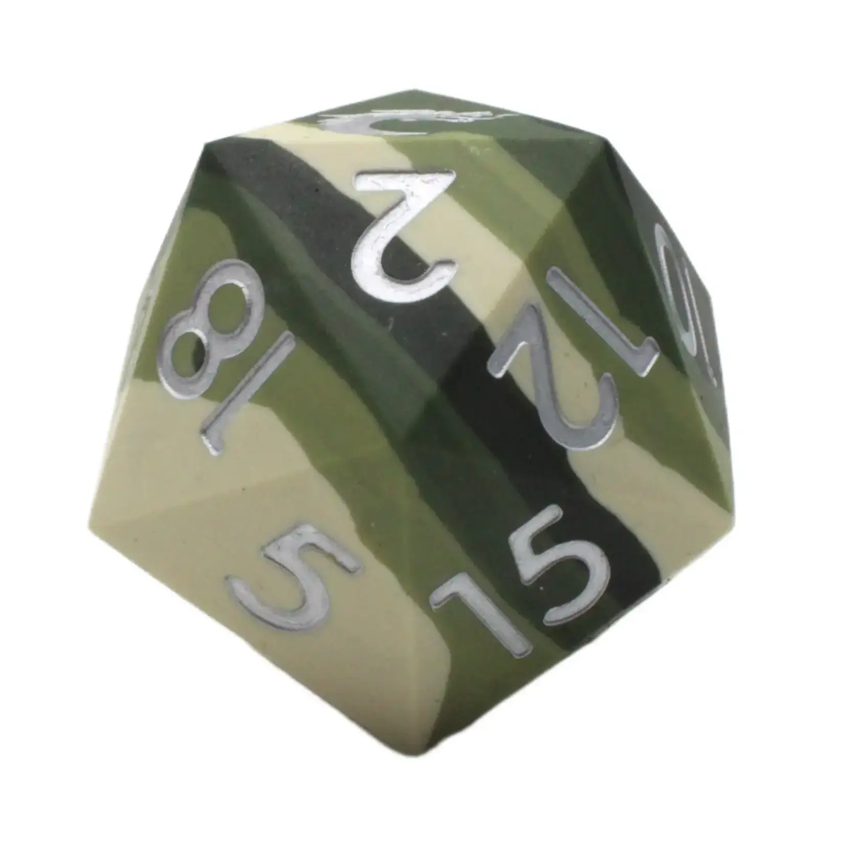 OLD SCHOOL DICE & ACCESSORIES SILICONE CAMOUFLAGE 50mm d20