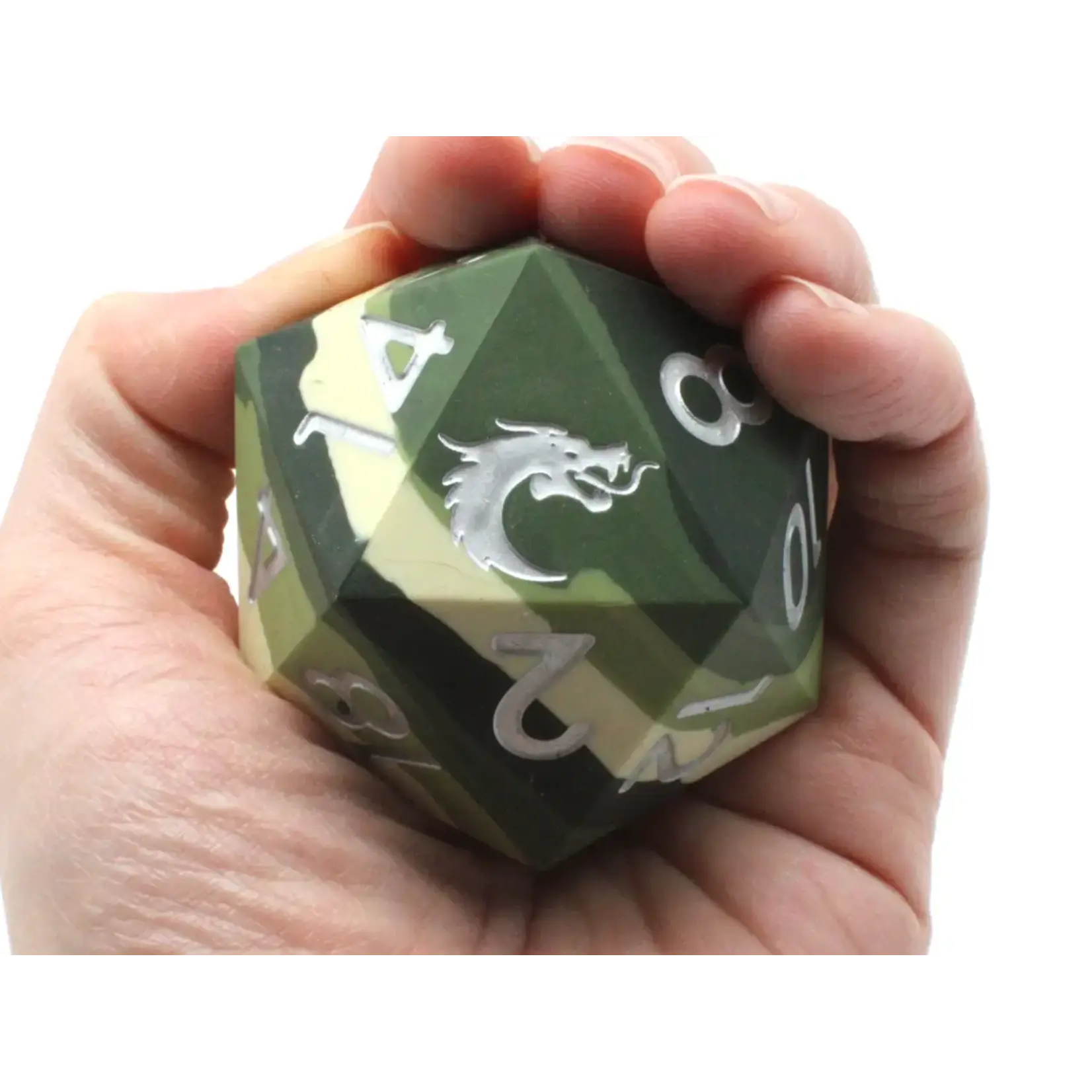 OLD SCHOOL DICE & ACCESSORIES SILICONE CAMOUFLAGE 50mm d20
