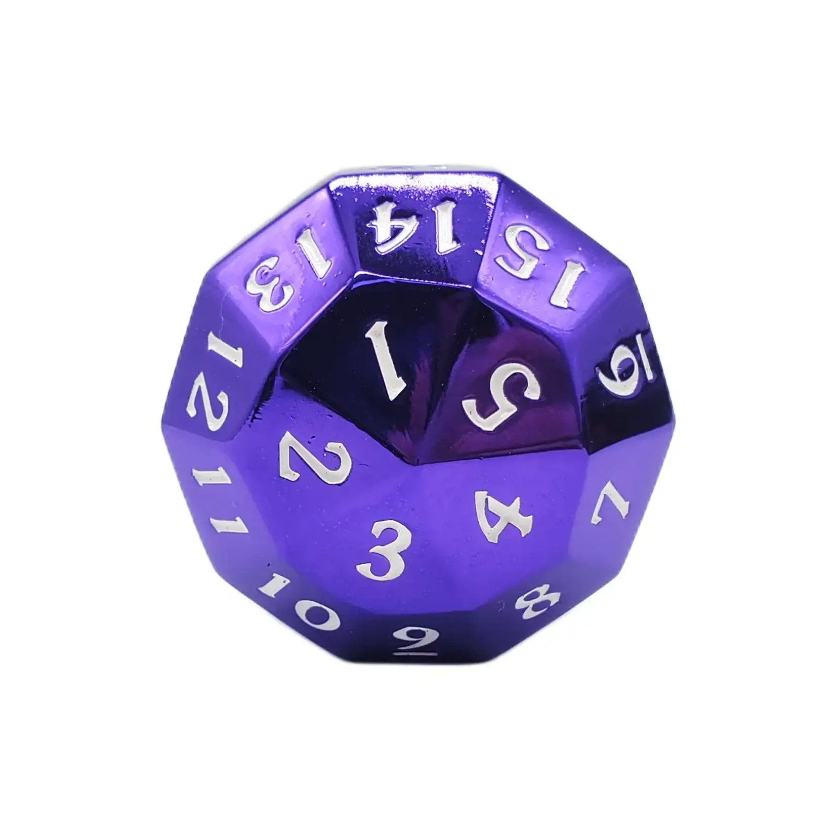 OLD SCHOOL DICE & ACCESSORIES METAL D40 SPINDOWN ELECTRIC PURPLE