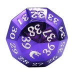 OLD SCHOOL DICE & ACCESSORIES METAL D40 SPINDOWN ELECTRIC PURPLE