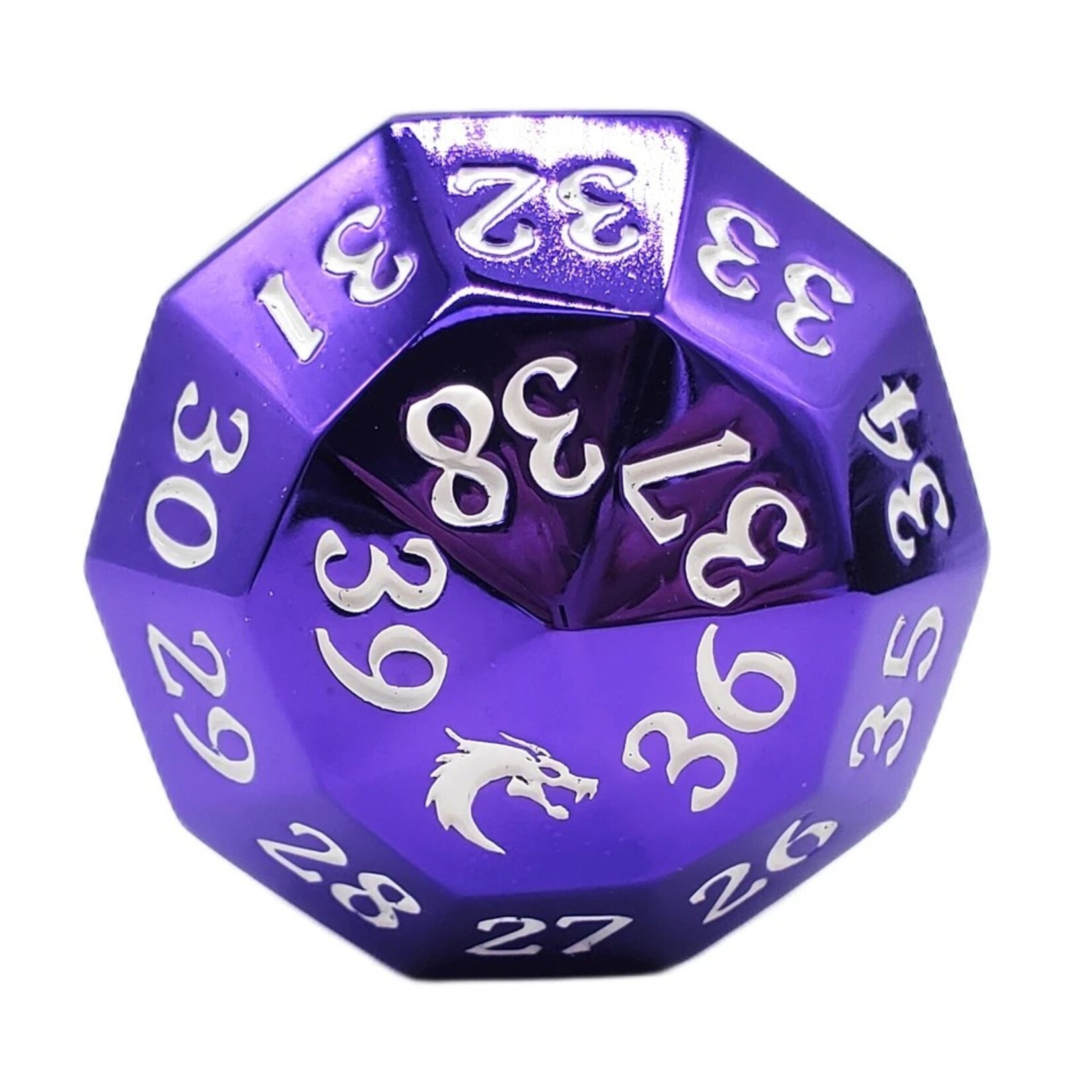 OLD SCHOOL DICE & ACCESSORIES METAL D40 SPINDOWN ELECTRIC PURPLE