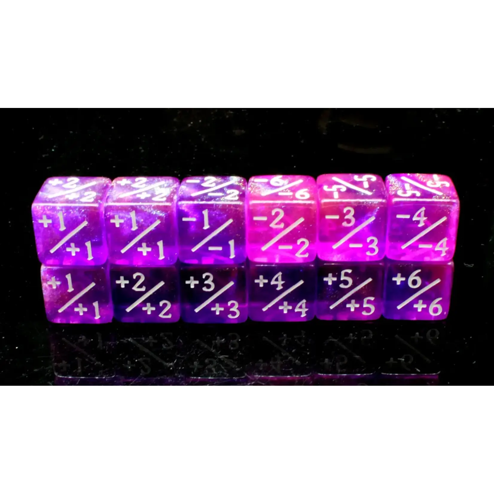 OLD SCHOOL DICE & ACCESSORIES GALAXY MAJESTIC COSMOS +/- COUNTER DICE 12CT SET