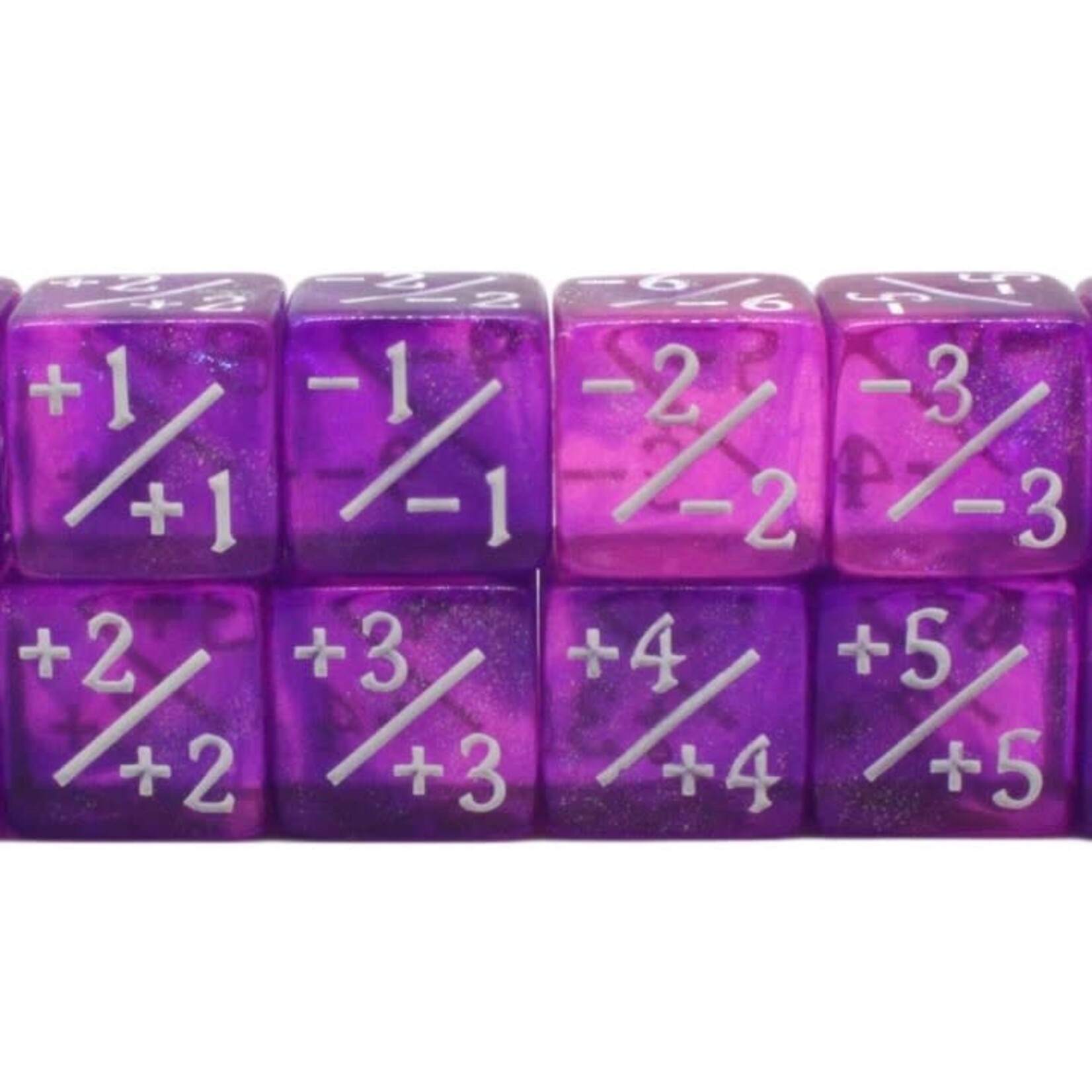OLD SCHOOL DICE & ACCESSORIES GALAXY MAJESTIC COSMOS +/- COUNTER DICE 12CT SET