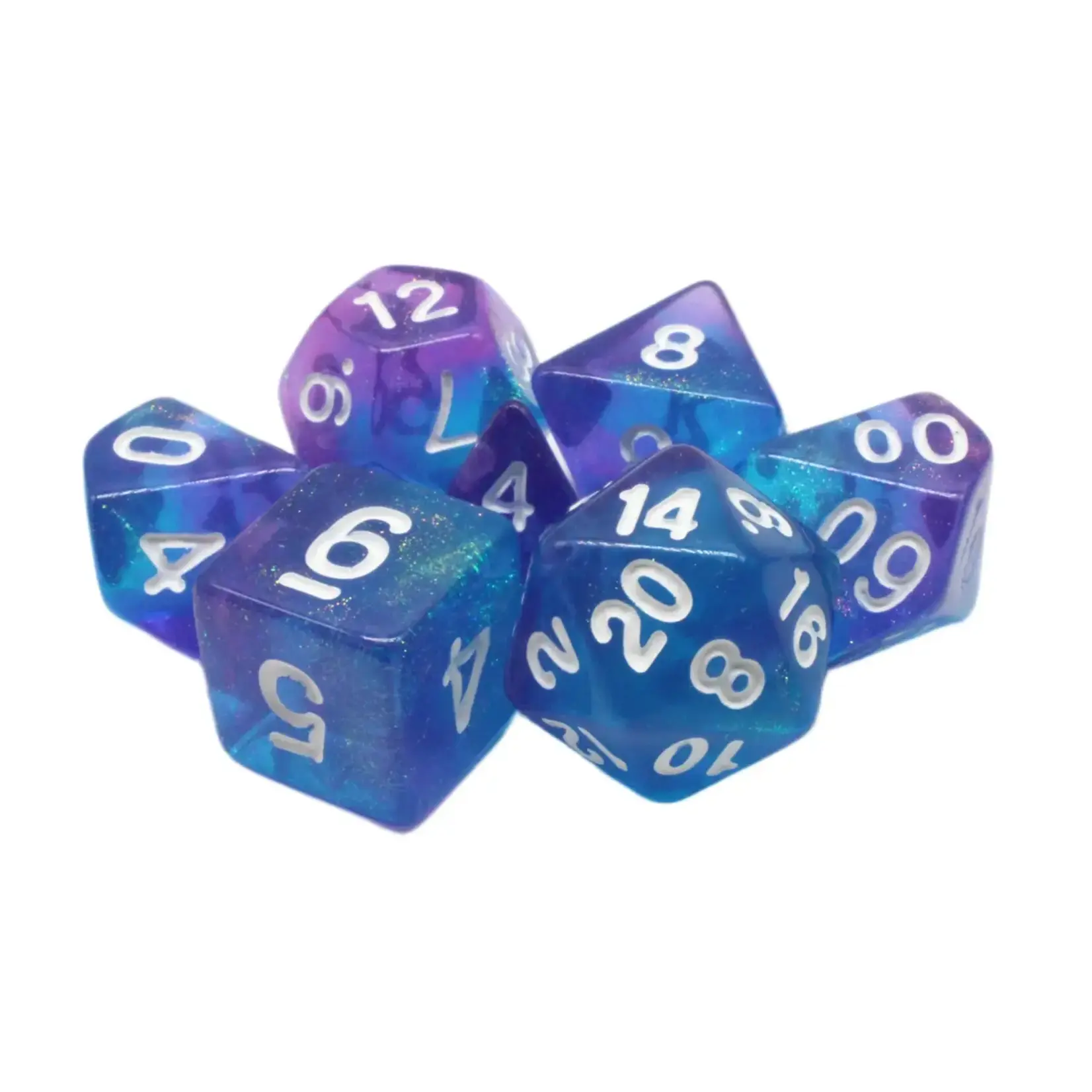 OLD SCHOOL DICE & ACCESSORIES GALAXY EVENT HORIZON 7PC SET