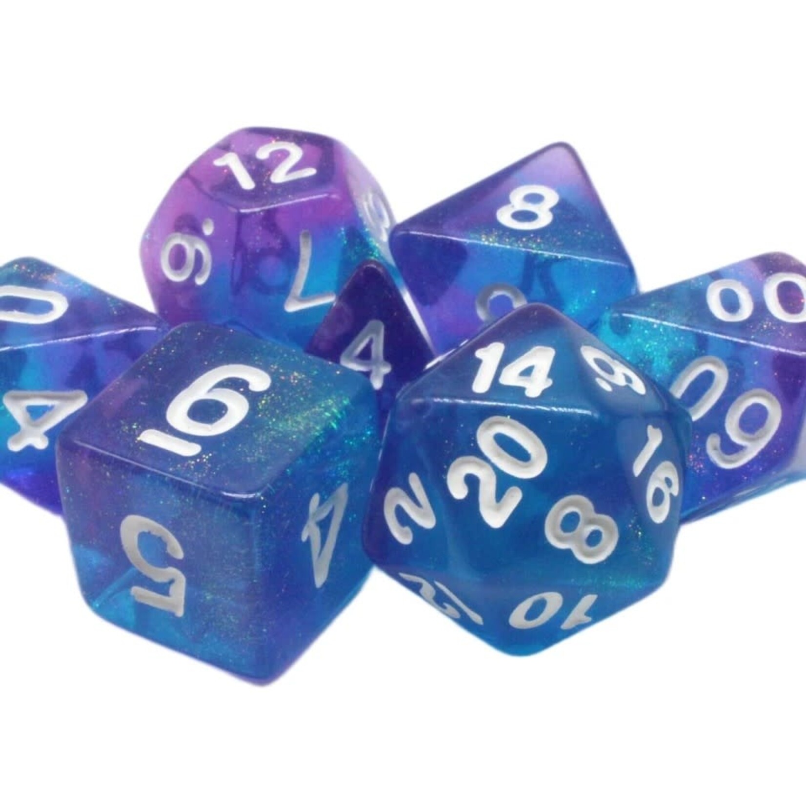 OLD SCHOOL DICE & ACCESSORIES GALAXY EVENT HORIZON 7PC SET