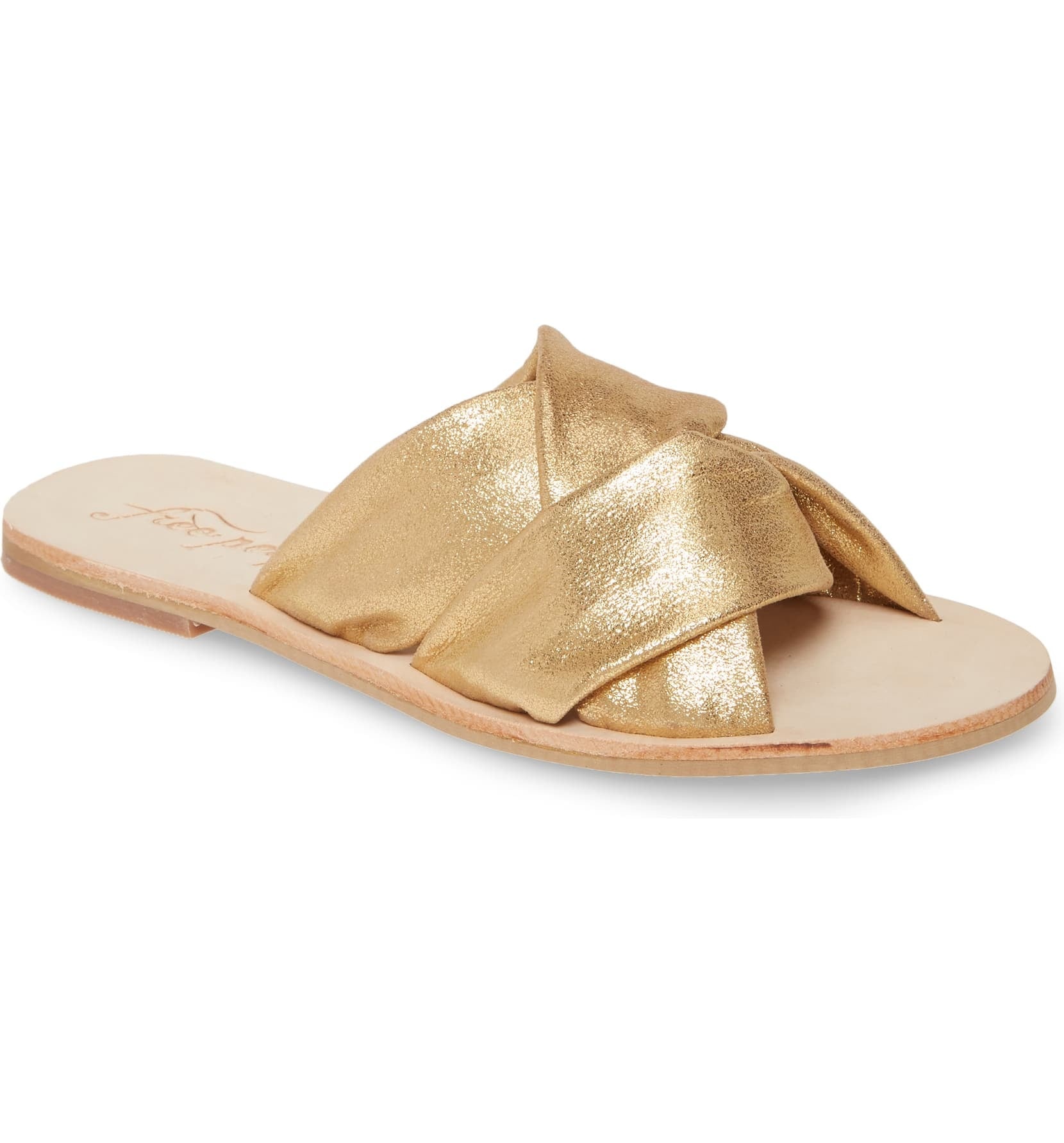 free people gold sandals