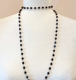 BlacKnot Jewellery Black Swarovski Crystal Necklace