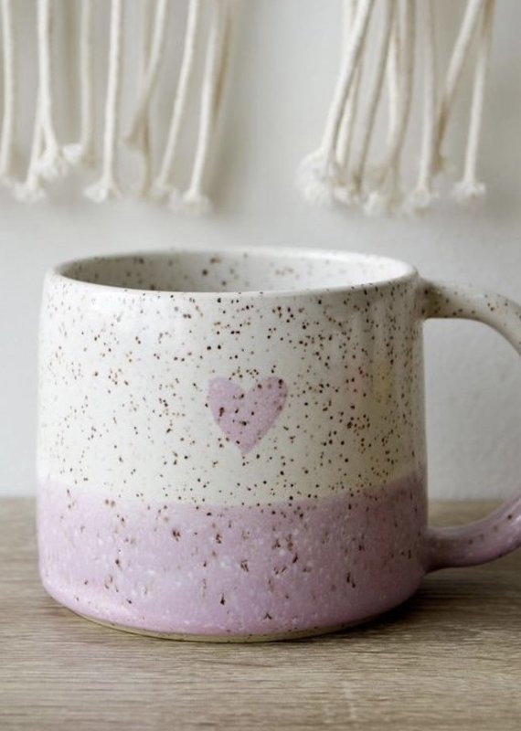 Heart + Hope Pottery Mug Small Heart