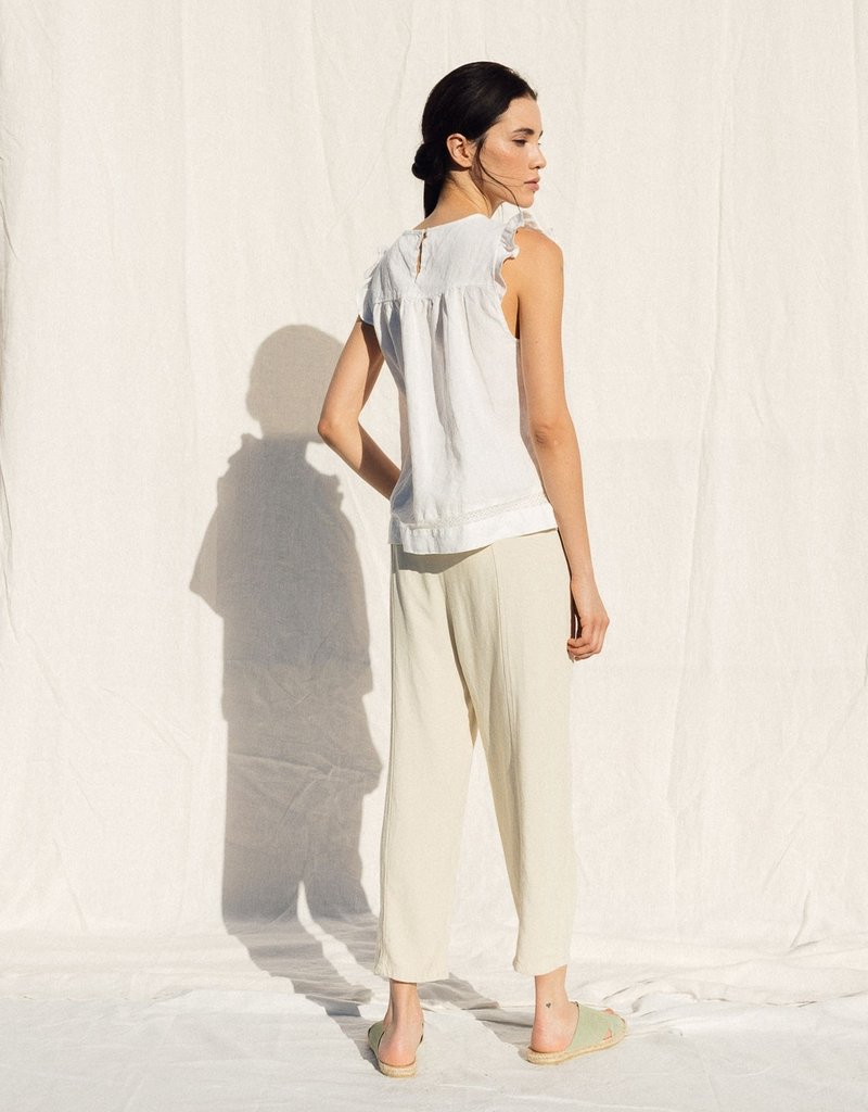 Indi and Cold Linen Tank Blouse