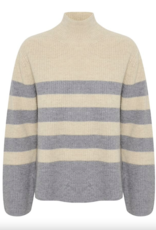 Soaked In Luxury Molina Stripe Pullover Sweater
