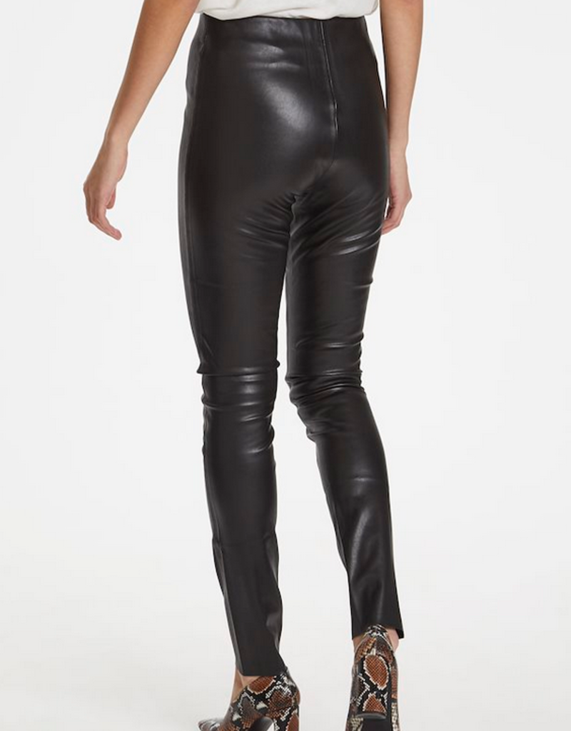 High waist leather leggings - ShopperBoard